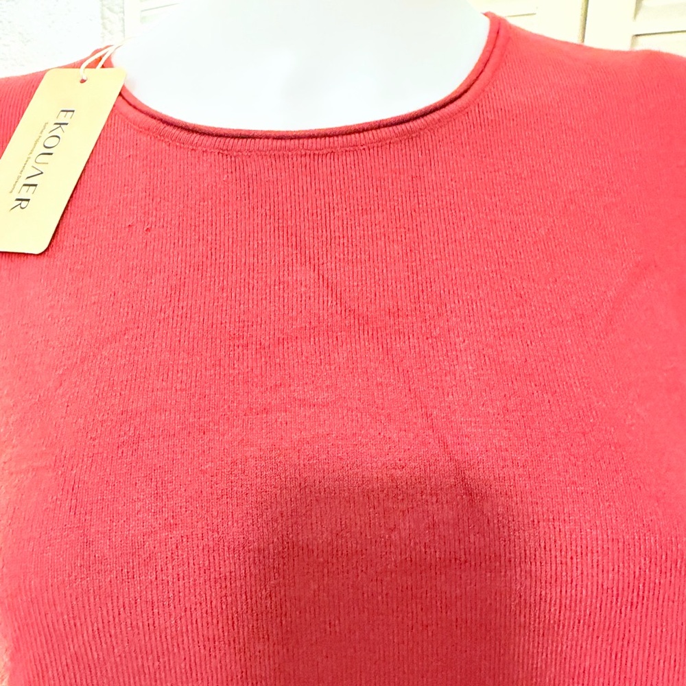 Ekouaer Red Short Sleeve Tunic Top – Size 2XL (NWT) - Picture 3 of 9